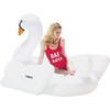 FUNBOY Giant Inflatable Swan Pool Float, Luxury Float for Summer