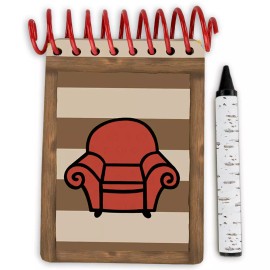 Handy Dandy Notebook Handcrafted CAMP Handy Dandy Notebook with Sticker Badges