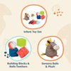 B. toys - Sensory Baby Play Set - Building Blocks,