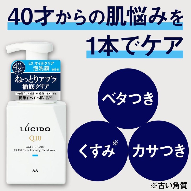 Lucido Total Care Foaming Face Wash Q10, 5.1 fl oz