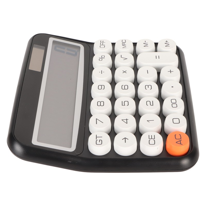 12 Digit Calculator Round Button LCD Display Calculator Detachable Auto