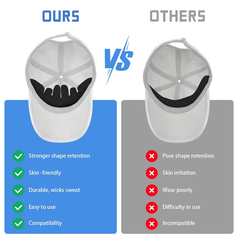 20 Pieces Hat Shaper Insert for Baseball Caps, Flexible Washable