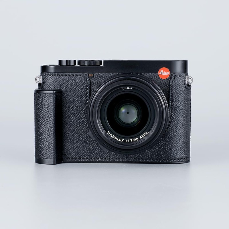 SIUTATDSH Camera Half Case for Leica Q3, Vintage Metal Genuine