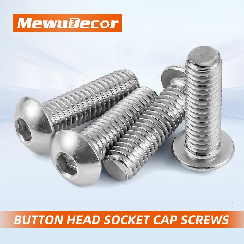 5/16-18 x 3/4" Button Head Socket Cap Screws, 304 Stainless
