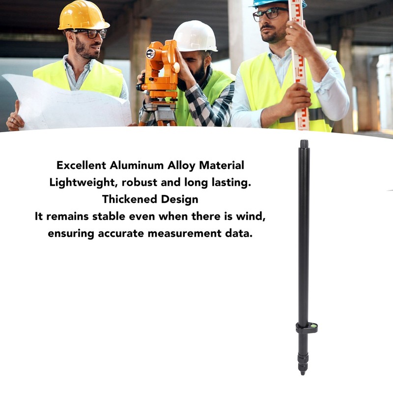 Surveying Prism Pole 1.8m Telescopic Thickened High Accuracy Aluminum Alloy