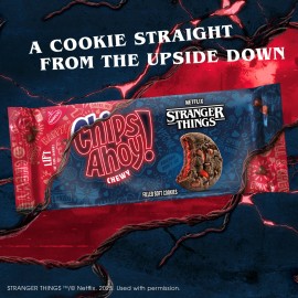 CHIPS AHOY! Stranger Things Strawberry Flavored Cookies, Limited Edition, 9.9 oz