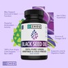 ZHOU Zhou Nutrition Black Seed Oil Capsules, 100% Virgin, Cold