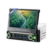 【Upgrade】Y-METDRIVING Single Din Motorized Flip Out Touchscreen Car Radio with