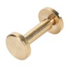50 Set Binding Rivet Round Flat Head Brass Slot Screw