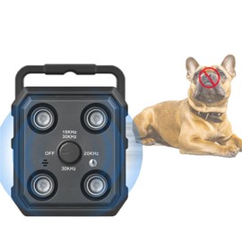 BYSLBTY Dog Bark Deterrent Device,Anti Barking Device for Dogs,4X Head Ultrasonic Dog Barking Control Devices with 3 Modes,Bark Box,Indoor Outdoor Dog Barking Silencer,Black