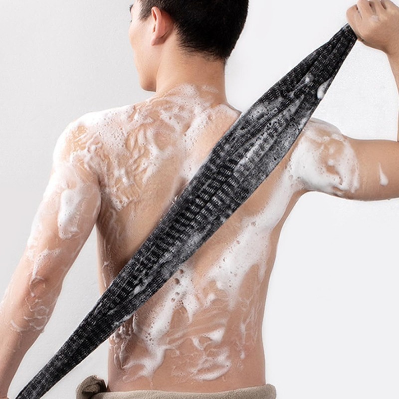 Toalla Exfoliante de Espalda de Nylon Negro Toyvian ZF2OE4330X17D