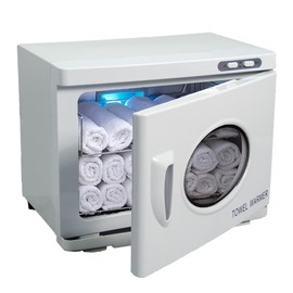 Hot Towel Warmer, 2 in 1 Large Capacity Hot Towel Cabinet for Salon Spa Barber Equipment (24 Facial Towels Included)