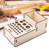 Multi Hole DIY Craft Tool Storage Wooden Holder Basswood Leather