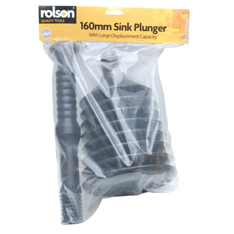 Rolson Tools 60972 Sink Plunger 160mm Mouth