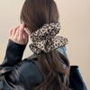 2 PACK Leopard Print Oversized Scrunchies, Large Lace Scrunchies for