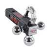 TOPTOW Trailer Hitch Tri-Ball Hitch Mount with Beast Tow Hook