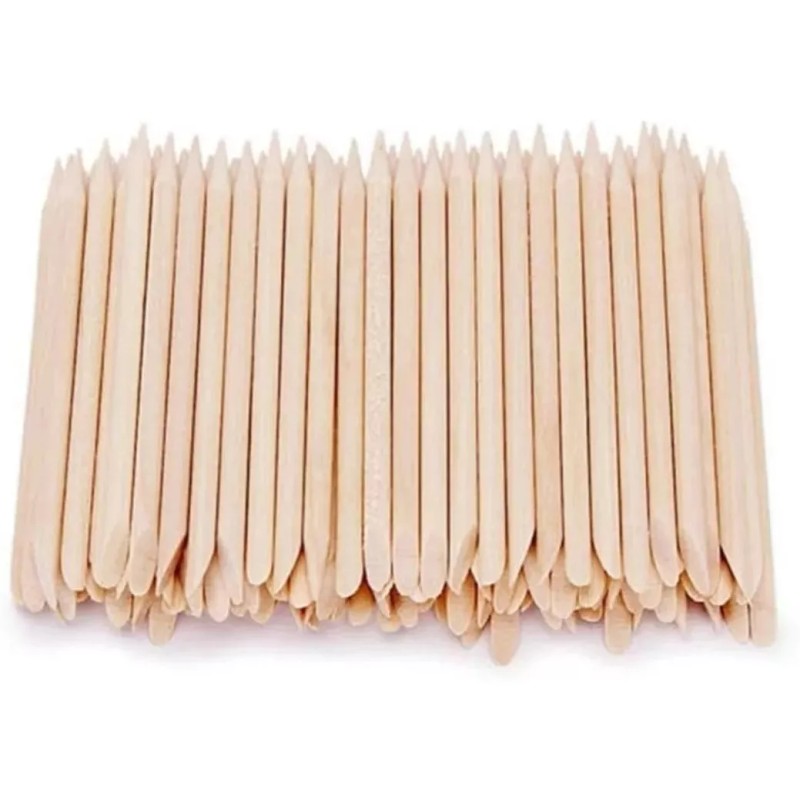 Unic Palitos De Naranjo Para Uñas Cutículas Etc 100 Piezas
