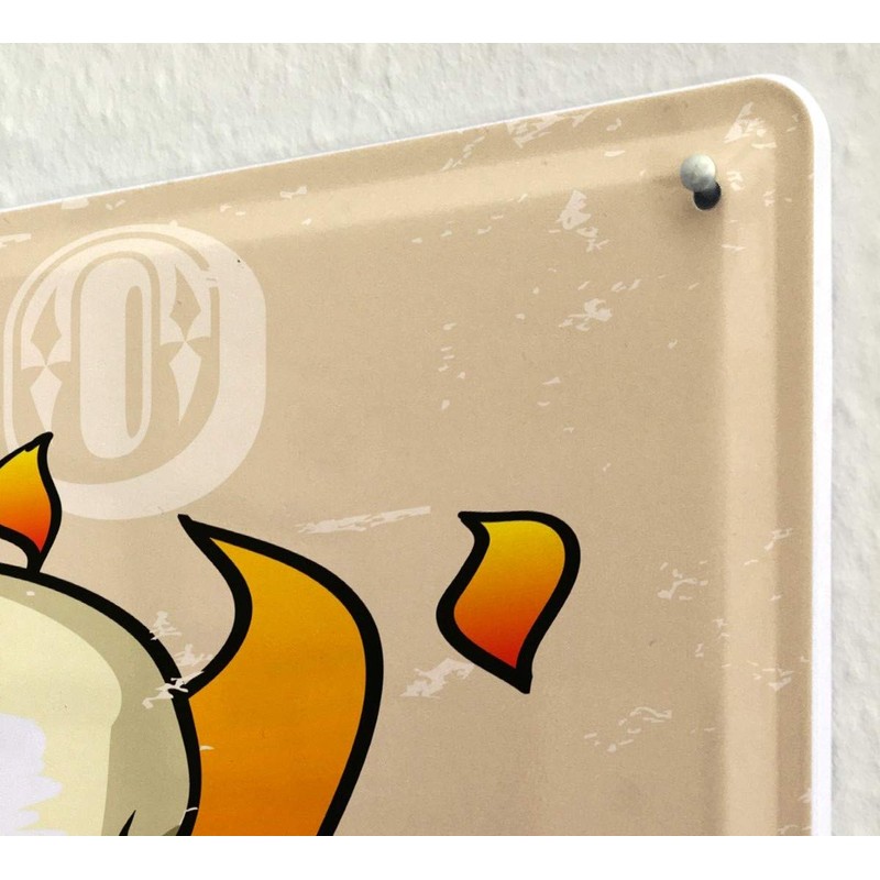 Tin Sign Fun Ravtive Skull and crossbones