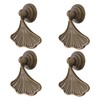MOROBOR Ginkgo Leaf Shape Knob Handles, 4 PCS Drop Pendant