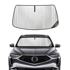 Pigenius Windshield Sun Shade for Acura MDX 2022-2025. Reflective Aluminum Film Front Window Sunshade - BLAZBLOCK
