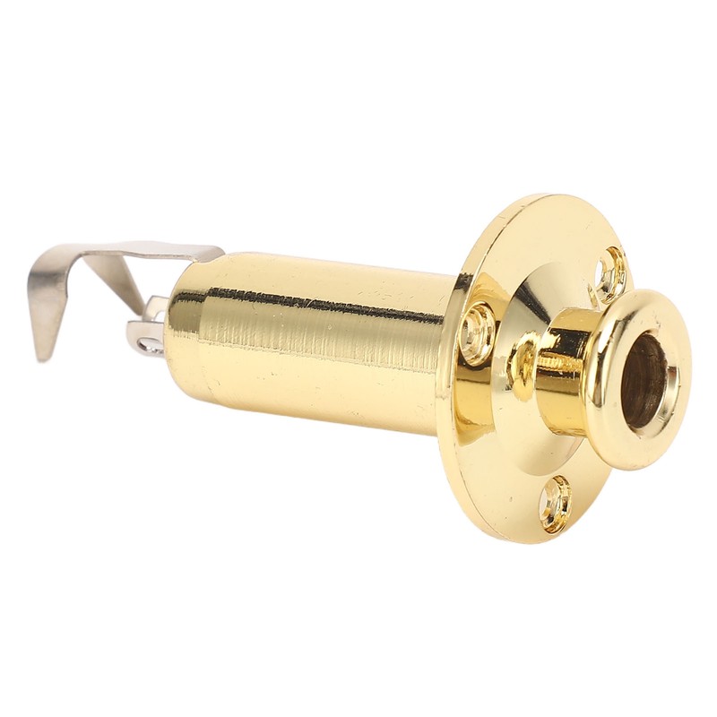 6.35mm Guitar Output Jack Socket Metal Construction Endpin Pickup Jack