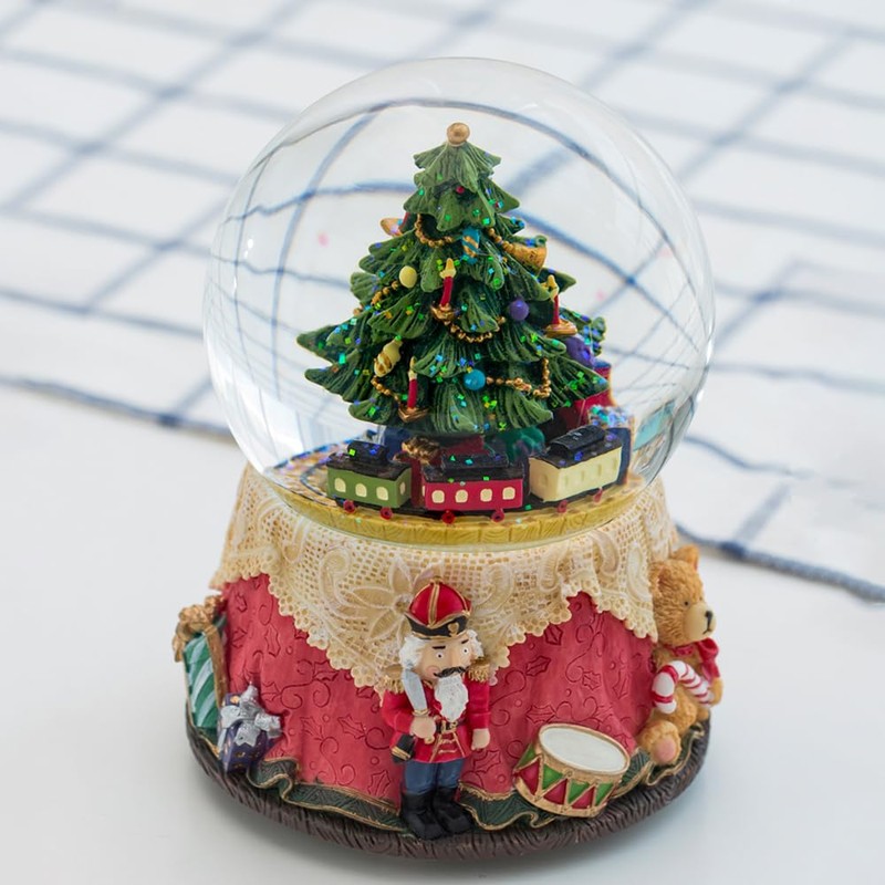 LOVE FOR YOU Gift Wrapped Nutcracker Christmas Tree Music Box