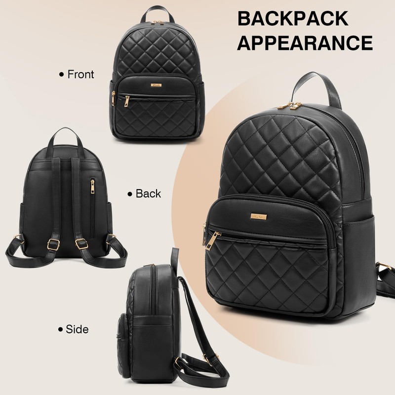 Marvolia Mini Backpack for Women - Vegan Leather Small Fashion