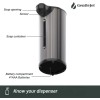 GentleJet Automatic Foam Soap Dispenser, Touchless Handsfree Motion Sensor Stainless