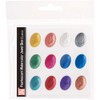 Zig Kuretake Watercolor 12 Colors Palette, Metallic