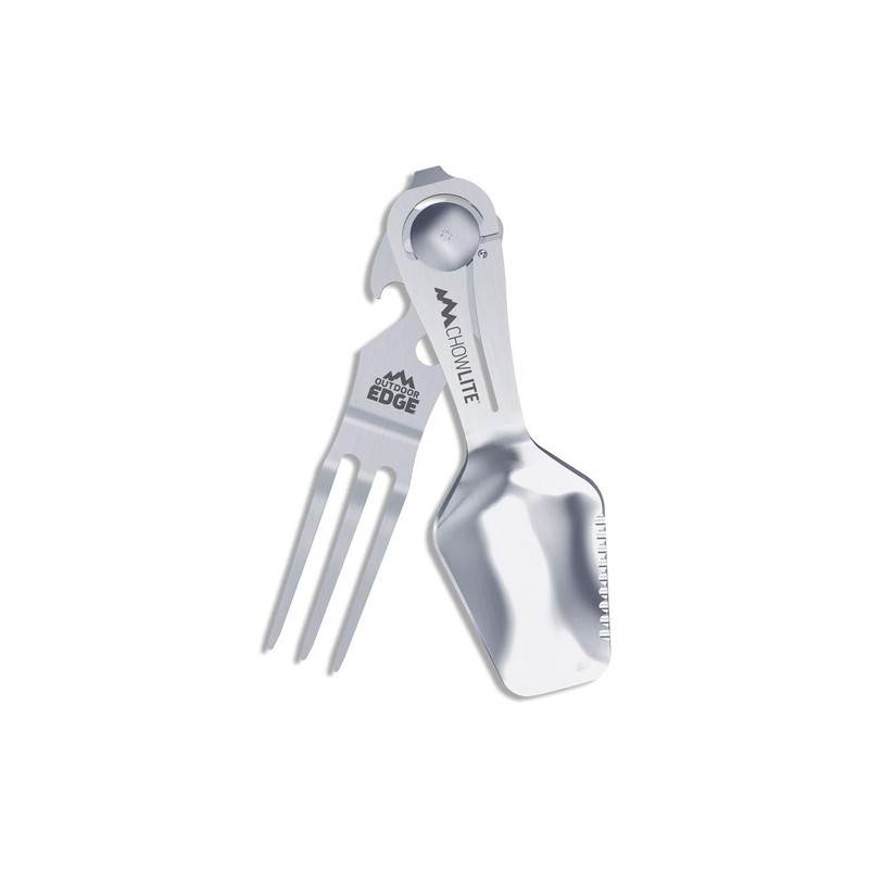 Outdoor Edge Unisex - Adult CHOWLITE Camping Cutlery Set, Silver,