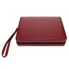 WE Games Burgundy Magnetic Backgammon Set with Carrying Strap -
