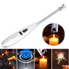 Power Display Pulse Lighter Metal Hose USB Charging Electric Lighter