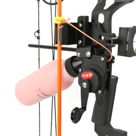 Archery Bowfishing Reel Bottle Bow Fishing Reel with 40m Fishing Rope for RH Compound and Recurve Bow Hunting Fishing (Orange)