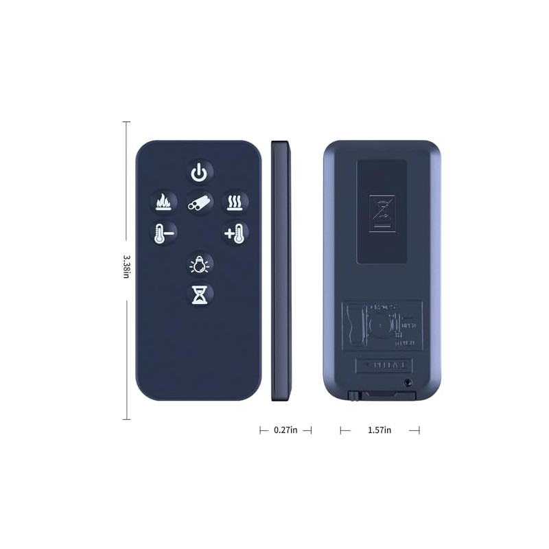 For Dimplex Fire Replacement Remote Control SP16 E LED 8