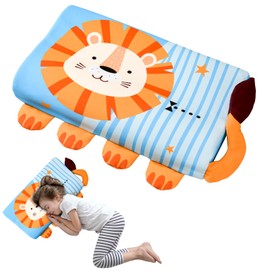 YAOZUP Schlummerkids Cushion, Calmly Children's Pillow 46 x 26 cm, Children's Pillow, Children's Pillow, Comfort Pillow, Ergonomic Cushion for Soft Dreams (Lion)