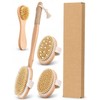 Cepillo Corporal Exfoliante de Madera con Cerdas Naturales，Cepillo Exfoliante Corporal，Cepillo