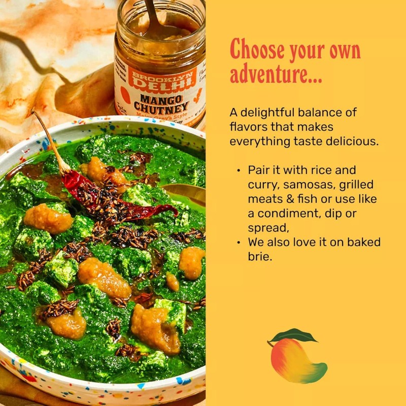 Brooklyn Delhi Mango Chutney Major Grey Style Sweet Gingery Tangy
