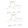 FOMIYES 2sets Glow in The Dark Face Gems Face Decals