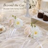 Wedding Car Decorations, 4 PCS Artificial Flower Car Door Handle