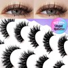 Falsche Wimpern Manga Wimpern Wet Look D-curl Cat-Eye Japanese Style
