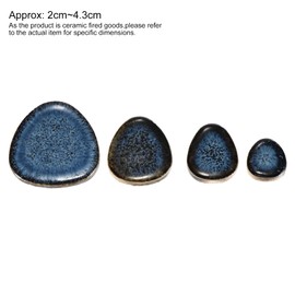 QUARKZMAN 100g Ceramic Mosaic Tiles for Craft Supplies, Blue Glazed Ceramic Tiles for Mosaic Sets, Garden Steps, Coasters