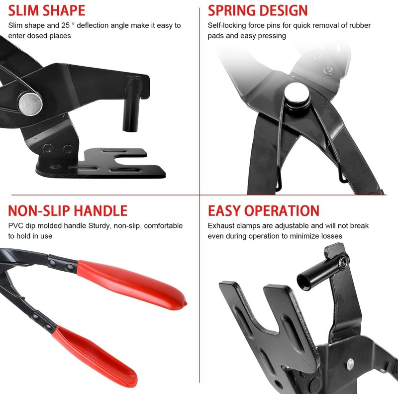 Candeon Car Exhaust Hanger Removal Plier - 11 inch Car