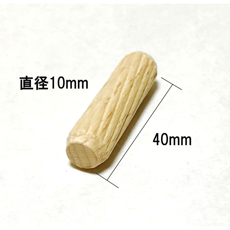 kicoriya Wood Dowels, 0.4 x 1.6 inches (10 x 40