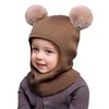 ENBAOHUI Baby Winter Hat Scarf 2 Packs Toddler Winter Hat