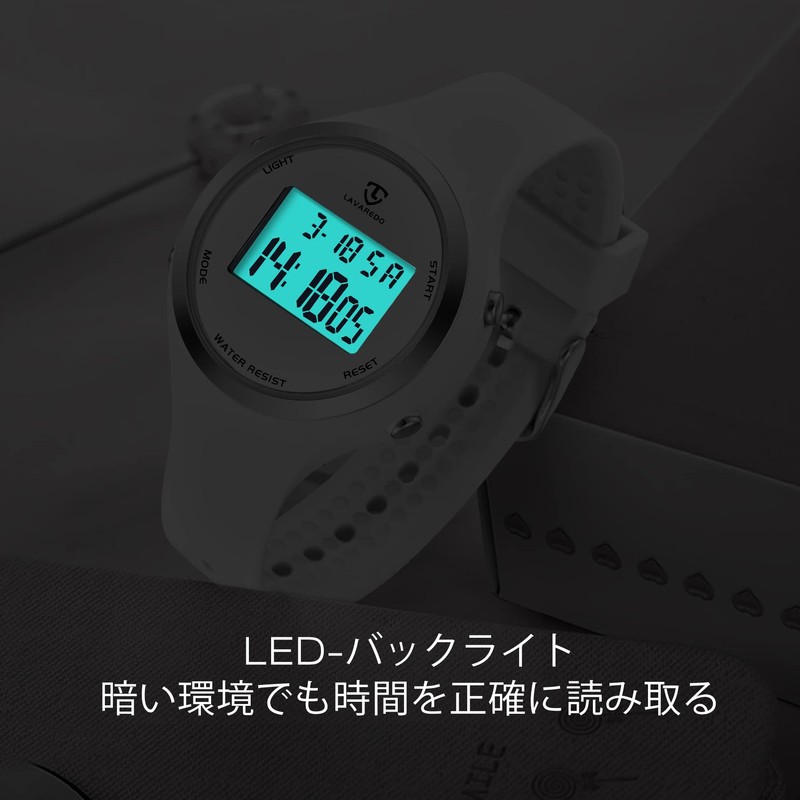 Wristwatch Women Watch Men Digital Watch Unisex, white, sports