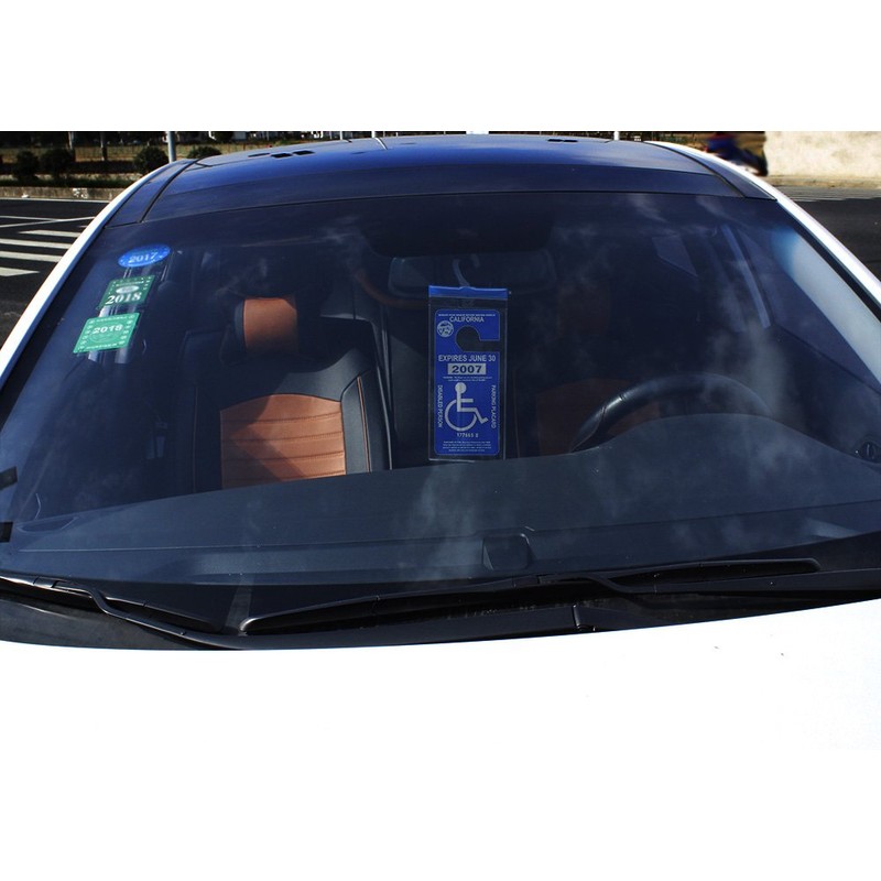 Handicap Placard Holder - Ultra Transparent Disabled Parking Permit Placard