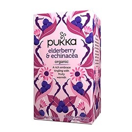 Pukka Organic Elderberry & Echinacea with Elderflower 20 Btl. 40g - Bio Holunderbeere & Echinacea