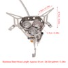 Camping Gas Stove Foldable Windproof Mini Camp Stove Cooker Electronic