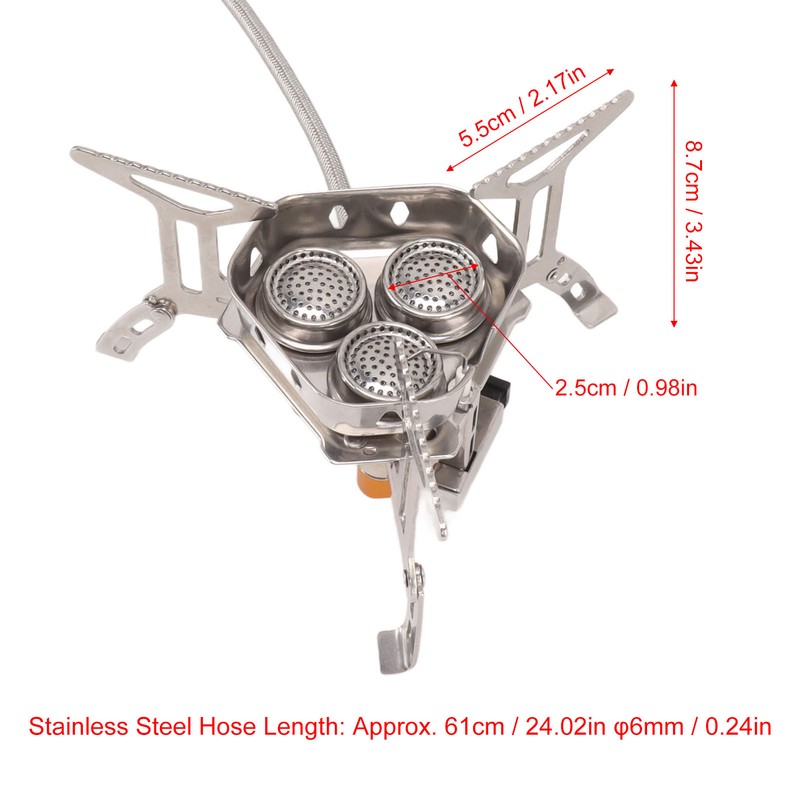 Camping Gas Stove Foldable Windproof Mini Camp Stove Cooker Electronic
