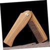Baluue Folding Wooden Beard Comb with Case Compact Mustache Comb